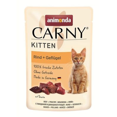 Animonda Carny PB Kitten Rind & Geflügel 12 x 85g (27,35€/ kg)