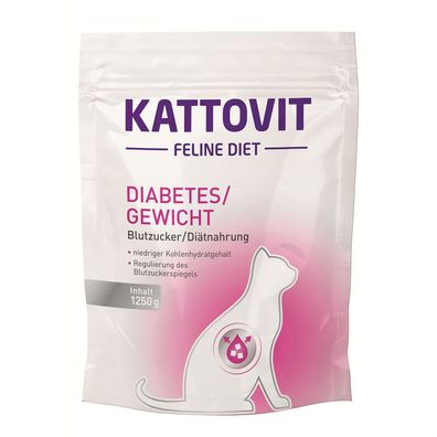 Kattovit Feline Diet Diabetes / Gewicht 4 x 1,25 kg (11,18€/ kg)