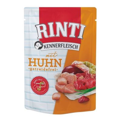 Rinti Kennerfleisch Pouchbeutel Huhn 10 x 400g (7,48€/ kg)