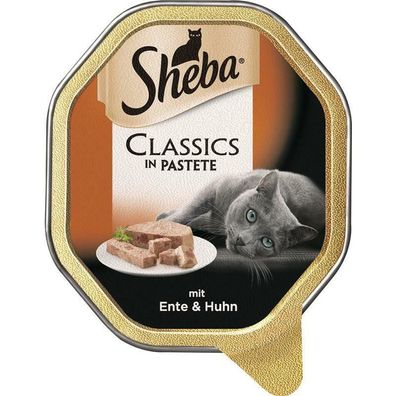 Sheba Schale Classics mit Ente & Huhn 22 x 85g (19,20€/ kg)