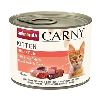 Animonda Carny Kitten Rind & Pute 12 x 200g (12,46€/ kg)