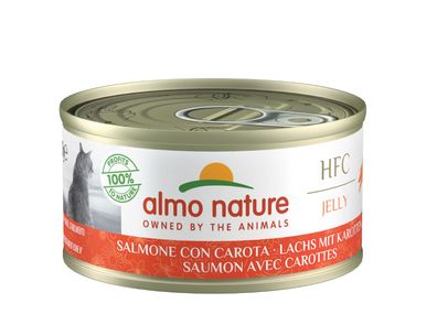 Almo Nature Adult Jelly Lachs mit Karotte 24 x 70g (27,32€/ kg)