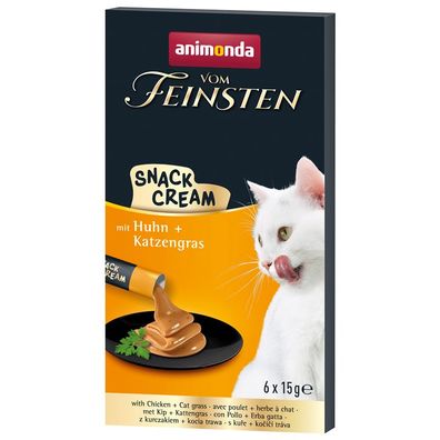 Animonda vom Feinsten Snack-Cream mit Huhn & Katzengras 132 x 15g (40,35€/ kg)