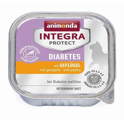Animonda Cat Schale Integra Protect Diabetes mit Geflügel 16 x 100g (21,19€/ kg)