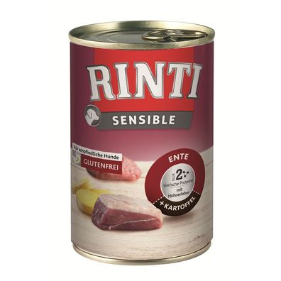 Rinti Dose Sensible Ente & Kartoffel mit Hühnerleber 12 x 400g (9,98€/ kg)