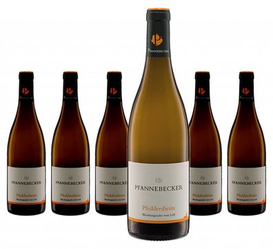 6 x Pfannebecker Pfeddersheimer Weissburgunder "vom Löß" Qualitätswein trocken – 2020
