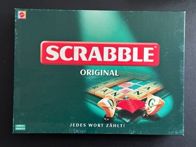 Scrabble Original von Mattel Familienspiel Brettspiel Kreuzwortspiel 2003