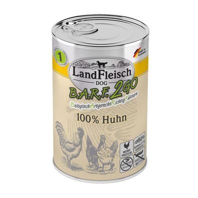 LandFleisch B.A.R.F.2GO 100% vom Huhn 6 x 400g (14,13€/ kg)