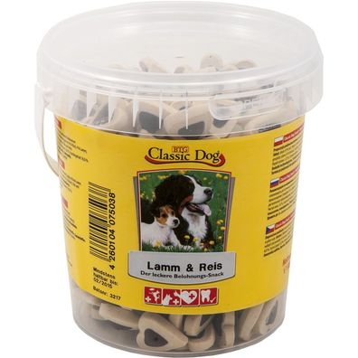 Classic Dog Snack Lamm & Reis Eimer 8 x 500g (11,98€/ kg)