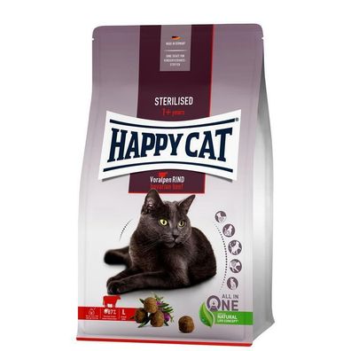 Happy Cat Sterilised Adult Voralpen Rind 4 kg (9,98€/ kg)