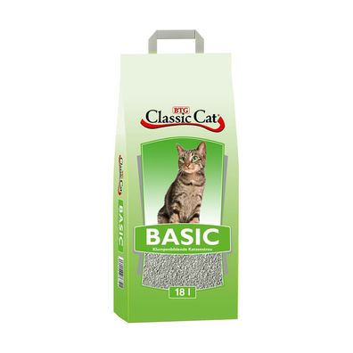 Classic Cat Katzenstreu Basic Bentonit 18 Liter (1,44€/ L)
