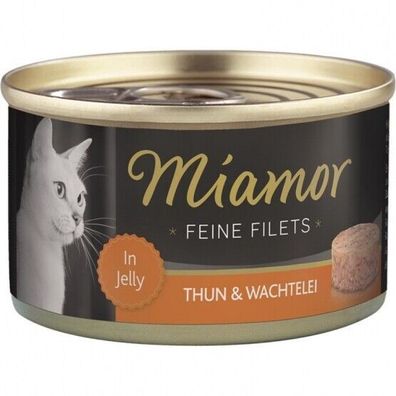 Miamor Dose Feine Filets Thunfisch & Wachtelei 24 x 100 g (18,29€/ kg)