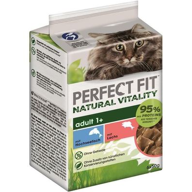 Perfect Fit Cat Vitality Adult 1+ mit Hochseefisch & Lachs 36 x 50g (18,83€/ kg)