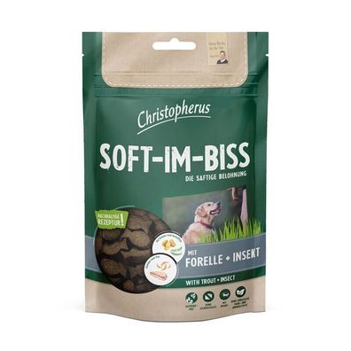 Christopherus Snack Soft-Im-Biss mit Forelle & Insekt 12 x 125g (31,93€/ kg)