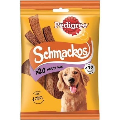 Pedigree Snack Schmackos Multi Mix 9 x 20 Stück (3,99€/ a 20Stk.)
