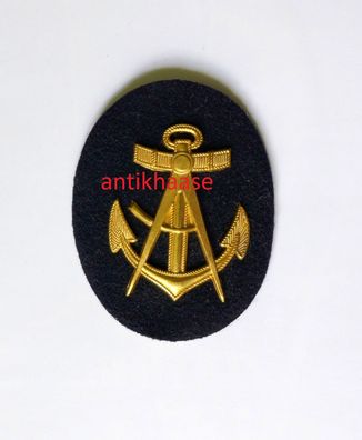 Kriegsmarine Ärmelabzeichen Oberzimmermannsmaat Metallauflage WK