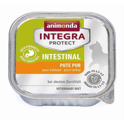 Animonda Cat Schale Integra Protect Intestinal Pute Pur 16 x 100g (21,19€/ kg)