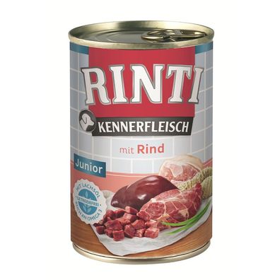 Rinti Dose Kennerfleisch Junior Rind 24 x 400g (6,66€/ kg)