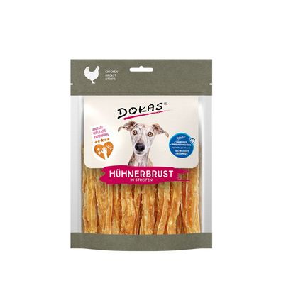 Dokas Dog Hühnerbrust in Streifen - welfare chicken 7 x 170g (38,57€/ kg)