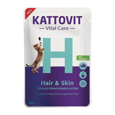 Kattovit Vital Care Hair & Skin 24 x 85g (16,62€/ kg)