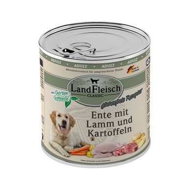 LandFleisch Classic Ente mit Lamm & Kartoffeln 12 x 800g (5,20€/ kg)