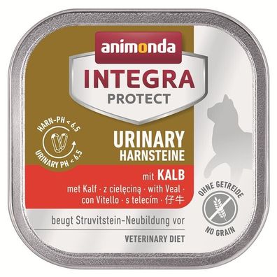Animonda Integra Protect Adult Urinary Struvitstein Kalb 16 x 100g (21,19€/ kg)