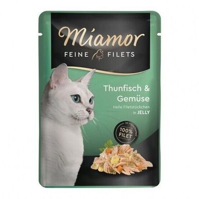 Miamor FB Feine Filets Thunfisch & Gemüse 24 x 100 g (18,29€/ kg)