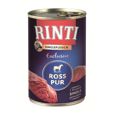 Rinti Dose Singlefleisch Exclusive Ross Pur 12 x 400g (10,40€/ kg)