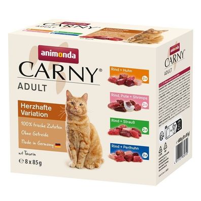 Animonda Carny Adult Herzhafte Variante Mixpack 64 x 85g (18,36€/ kg)