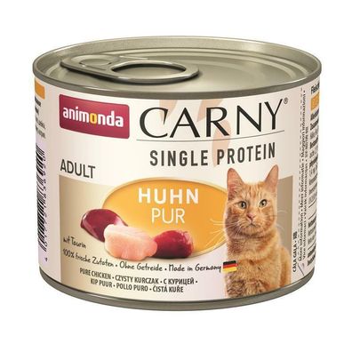 Animonda Carny Adult Single Protein Huhn pur 6 x 200g (18,25€/ kg)