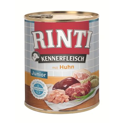 Rinti Dose Kennerfleisch Junior Huhn 24 x 800g (5,20€/ kg)