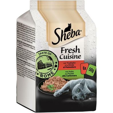 Sheba MP Fresh Cuisine Taste of Rome - Truthahn und Huhn 36 x 50g (24,39€/ kg)