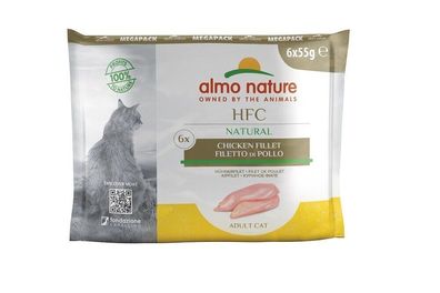 Almo Nature HFC Natural Hühnerfilet 48 x 55g (28,75€/ kg)