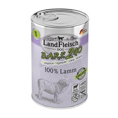 LandFleisch B.A.R.F.2GO 100% vom Lamm 6 x 400g (14,13€/ kg)