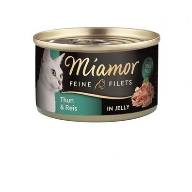 Miamor Dose Feine Filets Heller Thunfisch & Reis 24 x 100 g (18,29€/ kg)