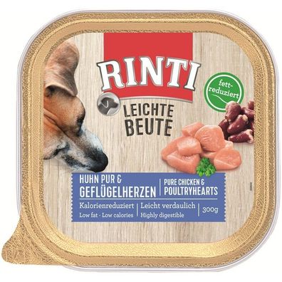 Rinti Leichte Beute Huhn Pur & Geflügelherzen 18 x 300g (7,39€/ kg)