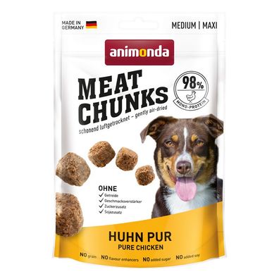 Animonda Dog Snack Meat Chunks Huhn pur 12 x 80g (51,98€/ kg)