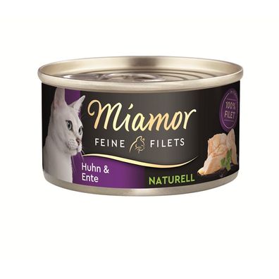 Miamor Dose Feine Filets Naturelle Huhn & Ente 24 x 80 g (21,82€/ kg)