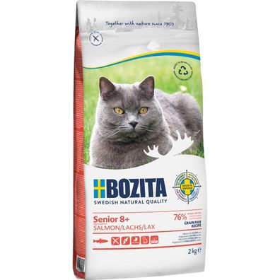 Bozita Grain free Senior 8+ Salmon 4 x 2 kg (13,74€/ kg)
