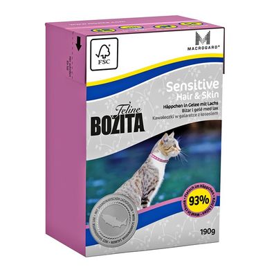 Bozita Cat Hair & Skin - Sensitive 32 x 190g (9,85€/ kg)