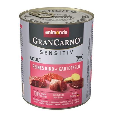 Animonda GranCarno Sensitiv Rind & Kartoffeln 6 x 800g (8,31€/ kg)