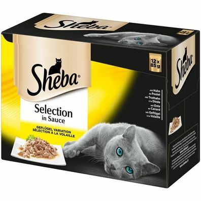 Sheba Portionsbeutel Selection in Sauce im Multipack 48 x 85g (17,13€/ kg)