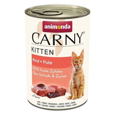 Animonda Carny Kitten Rind & Pute 24 x 400g (8,95€/ kg)