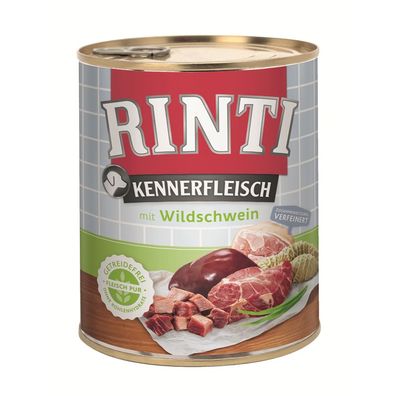 Rinti Dose Kennerfleisch Wildschwein 12 x 800g (6,24€/ kg)