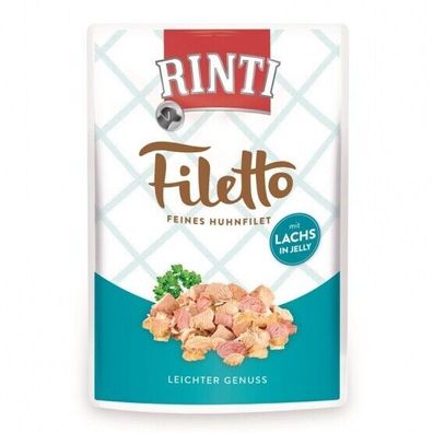 Rinti PB Filetto Jelly Huhn & Lachs 24 x 100g (16,63€/ kg)