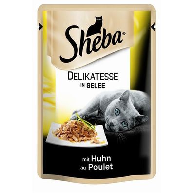 Sheba Portionsbeutel Delicato mit Huhn in Gelee 48 x 85g (17,13€/ kg)