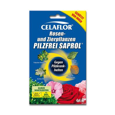 Celaflor Rosen- und Zierplanzen Pilzfrei Saprol - 4 x 4 ml