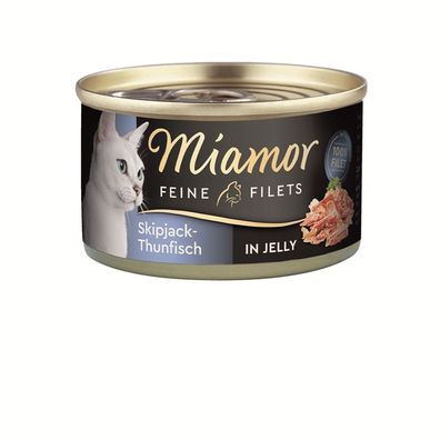 Miamor Dose Feine Filets Naturelle Skipjack-Thunfisch 24 x 100 g (18,29€/ kg)