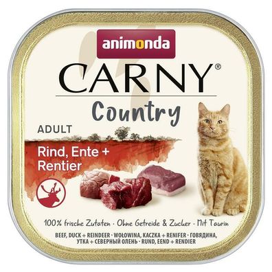 Animonda Carny Country Adult Rind, Ente & Rentier 32 x 100g (17,47€/ kg)