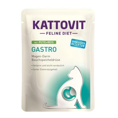 Kattovit Gastro Pute & Reis 24 x 85g (16,62€/ kg)